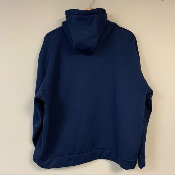 🆕 Under Armour Hoodie Sweatshirt Men’s XL Navy Blue Pullover Athletic Exercise - Picture 5 of 8